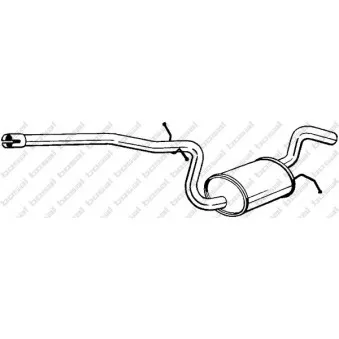 Silencieux central BOSAL 281-453