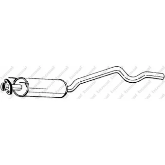 Silencieux central BOSAL 281-461