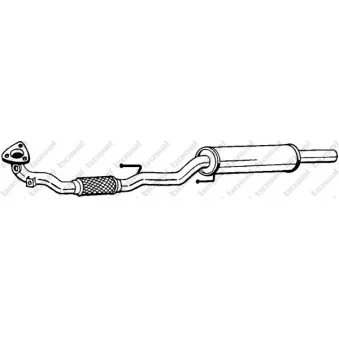 Tuyau d'échappement BOSAL 281-483