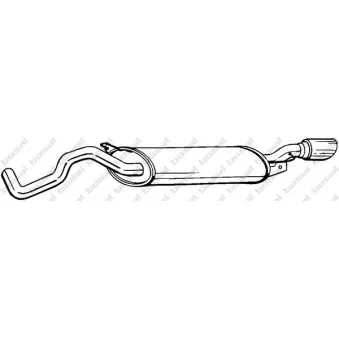 Silencieux arrière BOSAL 281-505
