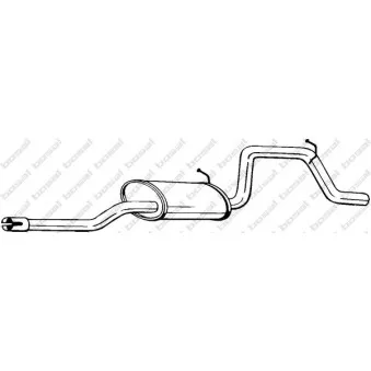 Silencieux arrière BOSAL 281-519
