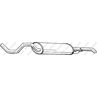 Silencieux arrière BOSAL 281-533