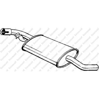 Silencieux central BOSAL 281-601