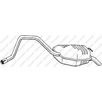 Silencieux arrière BOSAL 281-633