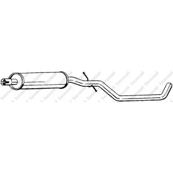 Silencieux central BOSAL 281-641