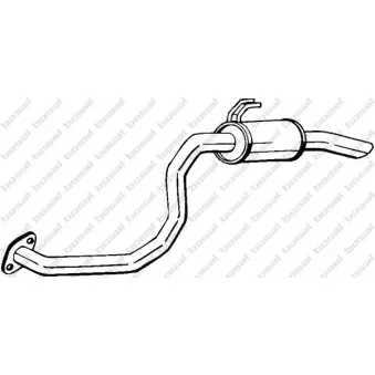 Silencieux arrière BOSAL 281-653
