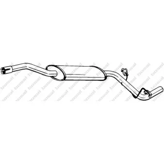 Silencieux central BOSAL 281-681