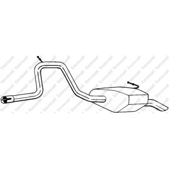 Silencieux arrière BOSAL 281-709