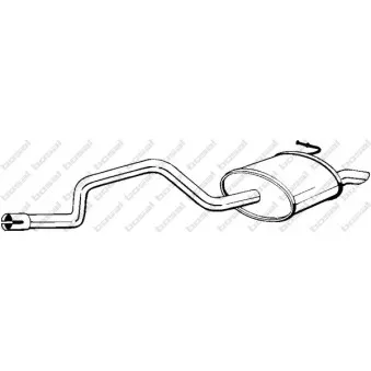 Silencieux arrière BOSAL 281-711