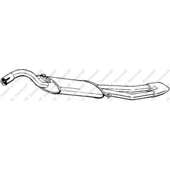 Silencieux arrière BOSAL 281-755