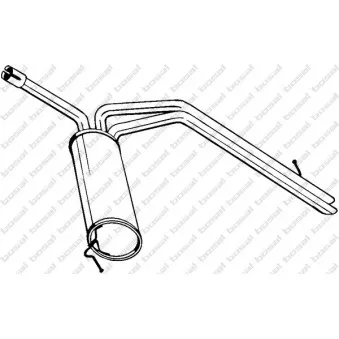 Silencieux arrière BOSAL 281-795