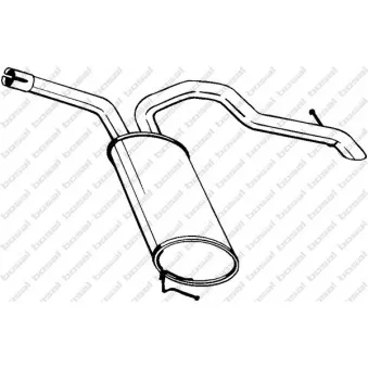 Silencieux arrière BOSAL 281-797