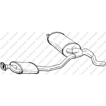 Silencieux central BOSAL 281-827