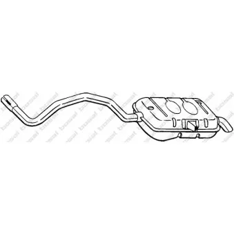 Silencieux arrière BOSAL 281-829