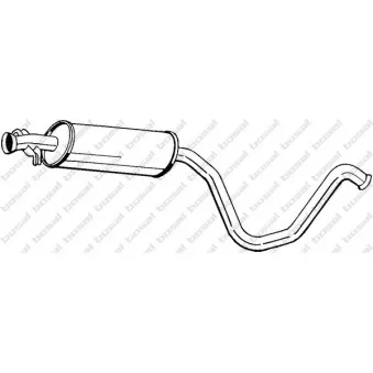 Silencieux central BOSAL 281-831