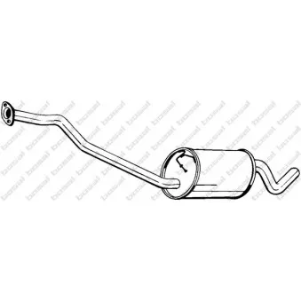 Silencieux central BOSAL 281-845