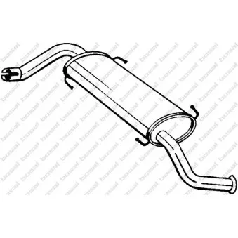 Silencieux arrière BOSAL 281-859