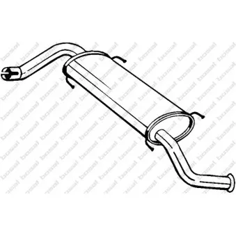 Silencieux arrière BOSAL 281-873