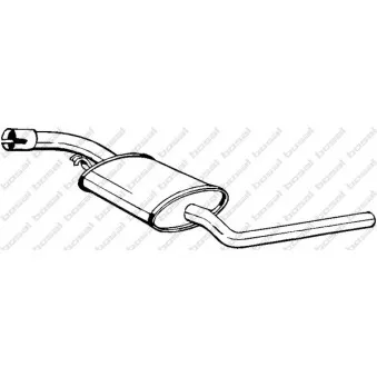 Silencieux central BOSAL 281-891