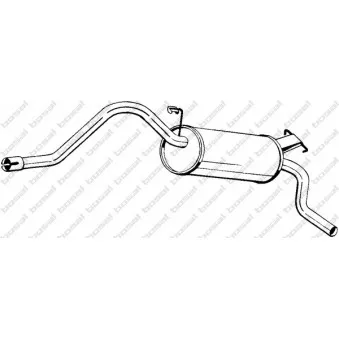 Silencieux arrière BOSAL 281-917