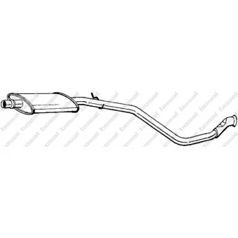 Silencieux central BOSAL 282-035
