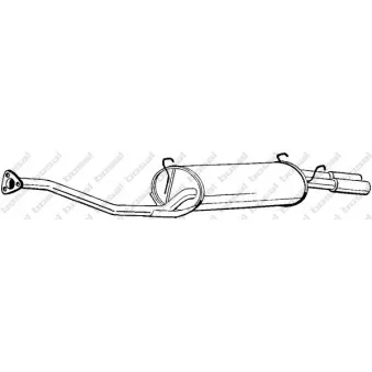 Silencieux arrière BOSAL 282-045