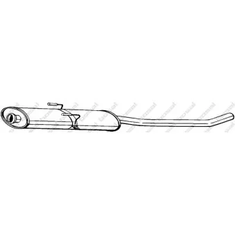 Silencieux central BOSAL 282-059