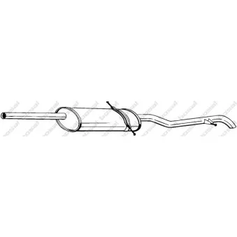 Silencieux arrière BOSAL 282-061