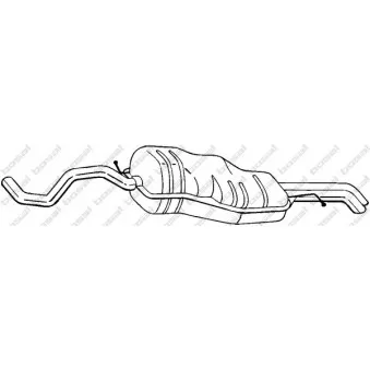 Silencieux arrière BOSAL 282-131