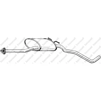 Silencieux central BOSAL 282-199