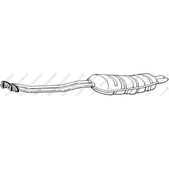 Silencieux arrière BOSAL 282-215