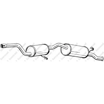 Silencieux arrière BOSAL 282-223