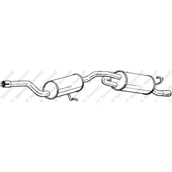 Silencieux arrière BOSAL