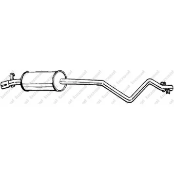 Silencieux central BOSAL 282-263