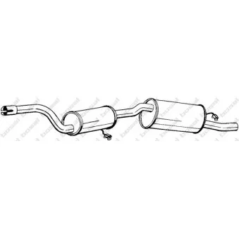 Silencieux arrière BOSAL 282-277