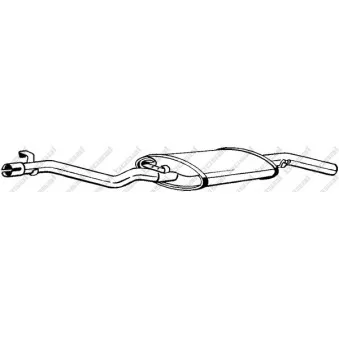 Silencieux arrière BOSAL 282-305