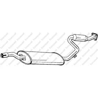 Silencieux central BOSAL 282-307