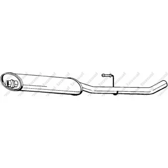 Silencieux central BOSAL 282-331