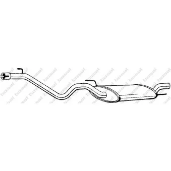 Silencieux arrière BOSAL 282-373
