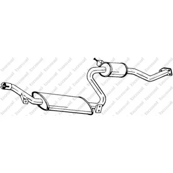 Silencieux central BOSAL 282-409