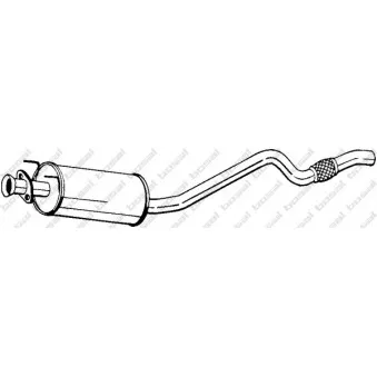 Silencieux central BOSAL 282-433