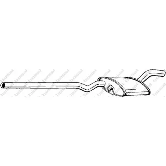 Silencieux central BOSAL 282-599