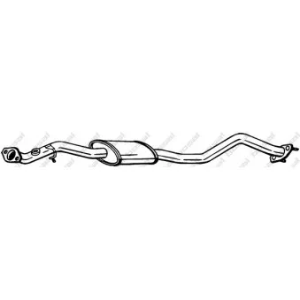 Silencieux central BOSAL 282-619