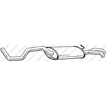 Silencieux arrière BOSAL 282-643