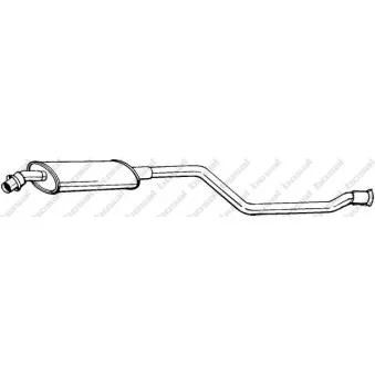 Silencieux central BOSAL 282-663