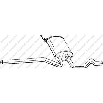Silencieux central BOSAL 282-703