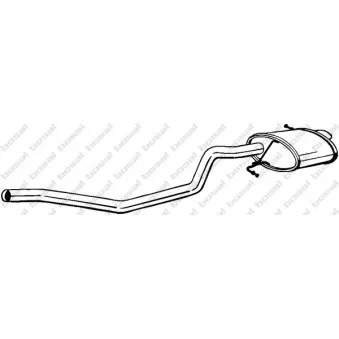 Silencieux arrière BOSAL 282-725