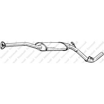Silencieux central BOSAL 282-755
