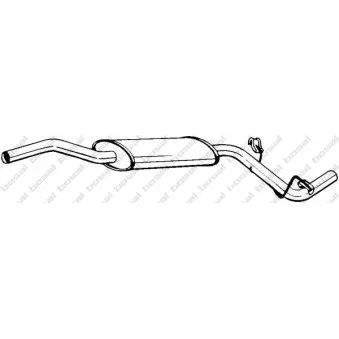 Silencieux central BOSAL 282-763
