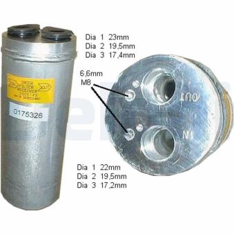 Filtre déshydratant, climatisation DELPHI TSP0175326